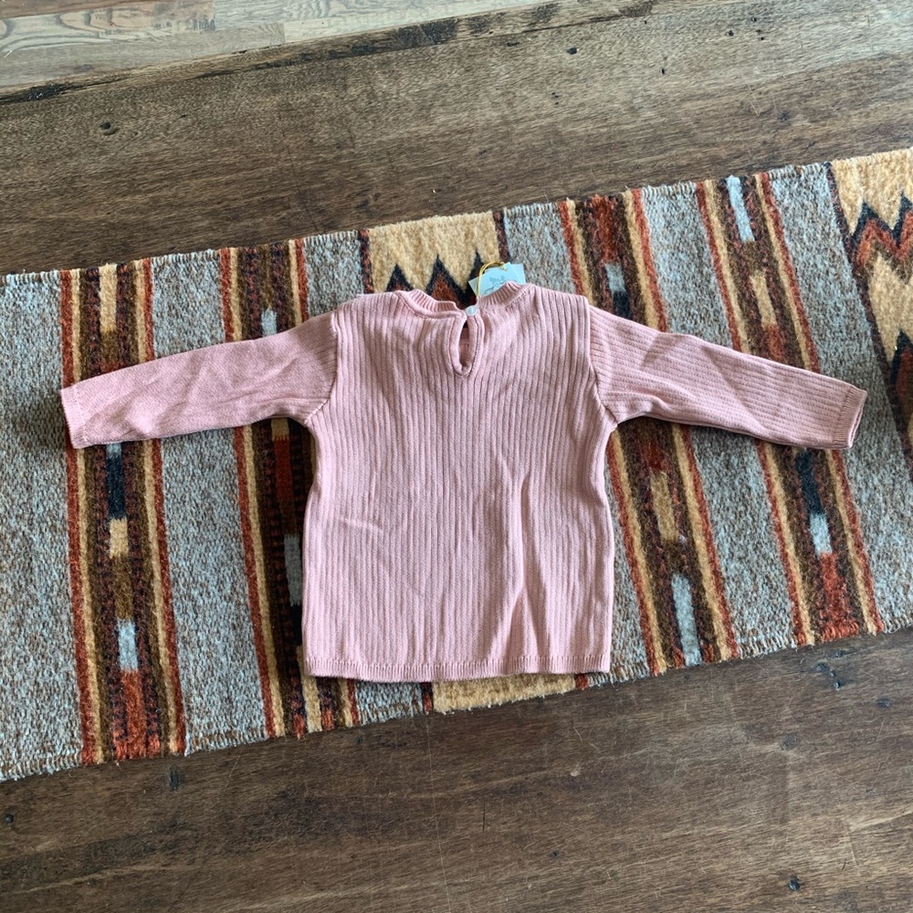 NWT Feltman Brothers Ruffle Collar Ribbed Knit Top - Picture 3 of 7